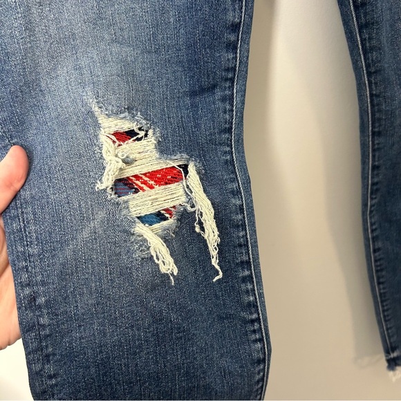 MOTHER High Waisted Looker Ankle Just Like The One’s We Used to Know Destroyed - Picture 5 of 12